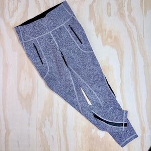 Lululemon 25" Invigorate HR Tight 6 Sea Spray White Alpine Dark Chrome 6